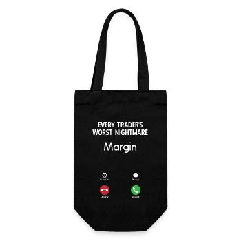 Trading Crypto Stock Market Investor Day Trader - Gift Bag for Bottles - black - Front