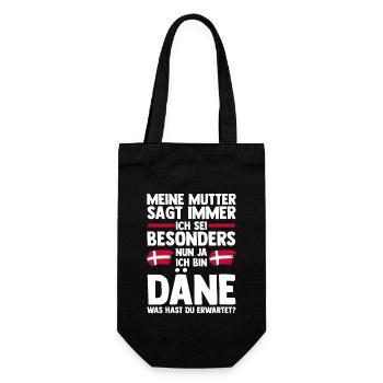 Danes Danish Denmark - Gift Bag for Bottles - black - Front