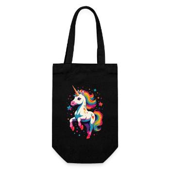Unicorn Lover Design Funny Unicorns - Gift Bag for Bottles - black - Front