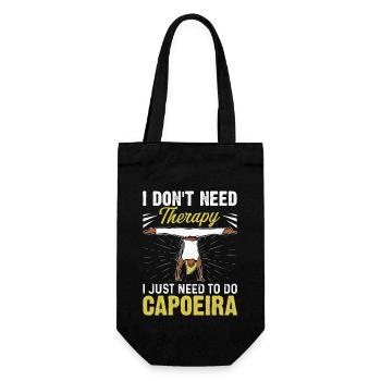 Je n’ai pas besoin de thérapie, j’ai juste besoin de faire de la Capoeira - Sac à bouteille - noir - Devant