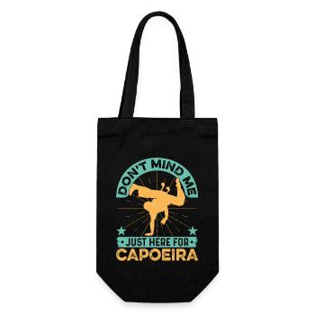 Don't mind me just here for capoeira - Gift Bag for Bottles - black - Front
