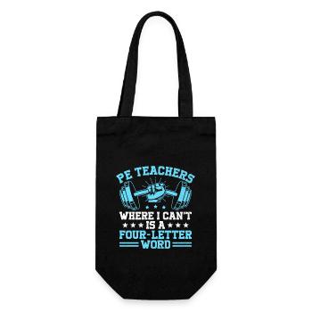 Sportlehrer Sportlehrer Schullehrer Schule Spor - Geschenkbeutel für Flaschen - Schwarz - Vorne