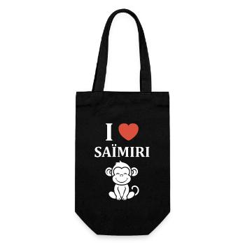 Singe Saïmiri - Sac à bouteille - noir - Devant