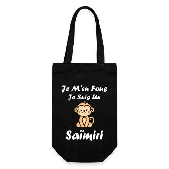 Singe Saïmiri - Sac à bouteille - noir - Devant