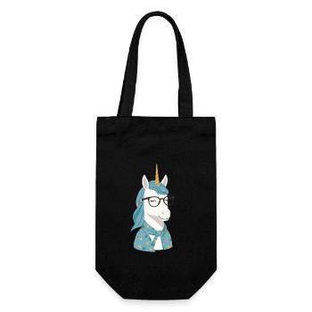 Unicorn Mom Funny Unicorns Loving Mom - Gift Bag for Bottles - black - Front