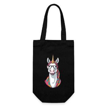 Licorne Maman Élégante Licorne Femme Fête des Mères - Sac à bouteille - noir - Devant
