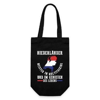 Netherlands Netherlands Holland - Gift Bag for Bottles - black - Front