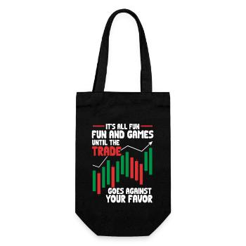 Trading Crypto Stock Market Investor Day Trader - Gift Bag for Bottles - black - Front