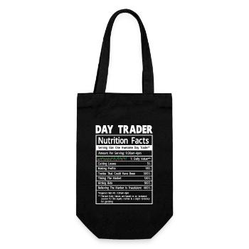 Trading Crypto Stock Market Investor Day Trader - Gift Bag for Bottles - black - Front