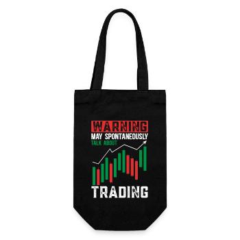 Trading Crypto Stock Market Investor Day Trader - Gift Bag for Bottles - black - Front