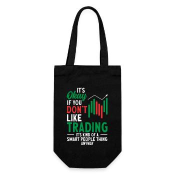 Trading Crypto Stock Market Investor Day Trader - Gift Bag for Bottles - black - Front
