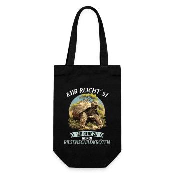 Giant tortoises Giant tortoise - Gift Bag for Bottles - black - Front