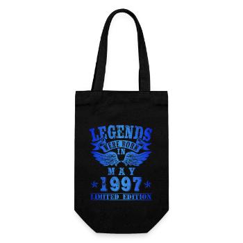 Legends were born in May 1997 Birthday - Gift Bag for Bottles - black - Front