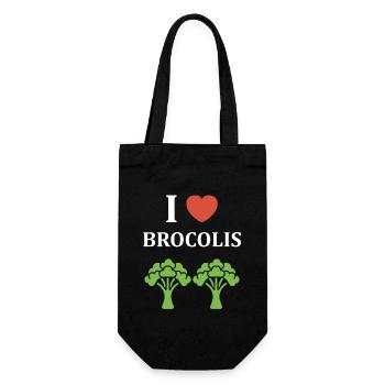 humour brocoli - Sac à bouteille - noir - Devant