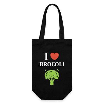 humour brocoli - Sac à bouteille - noir - Devant