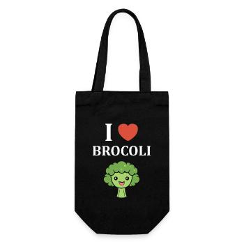 humour brocoli - Sac à bouteille - noir - Devant