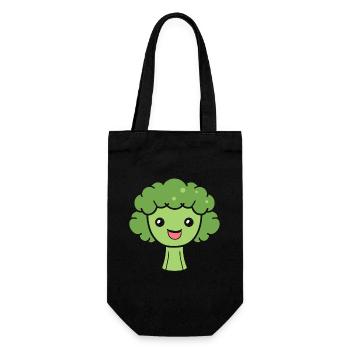 broccoli - Gift Bag for Bottles - black - Front