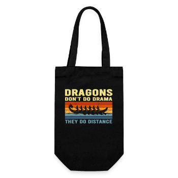 Les dragons ne font pas de drame, ils font de la distance - Sac à bouteille - noir - Devant