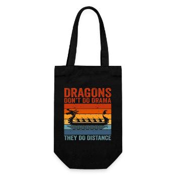 Les dragons ne font pas de drame, ils font de la distance - Sac à bouteille - noir - Devant