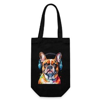Casque Bouledogue Français Frenchie Dog - Sac à bouteille - noir - Devant