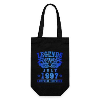 Legends were born in July 1997 Birthday - Gift Bag for Bottles - black - Front
