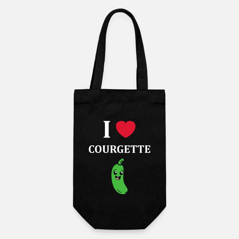 courgette - Sac à bouteille - noir