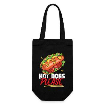 Hot Dog Adult Hot Dogs Please - Gift Bag for Bottles - black - Front