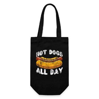 Hot Dog Adulte Vintage Hot Dogs Tous - Sac à bouteille - noir - Devant