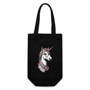 Licorne Maman Drôle Fête des Mères Licornes Amoureux - Sac à bouteille - noir - Devant