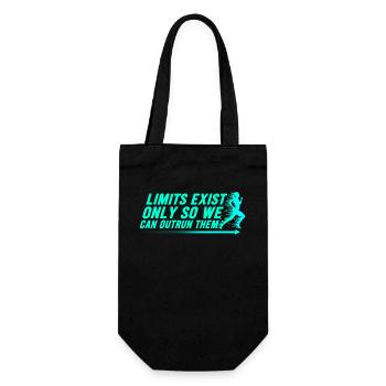 Limits Exist Only So We Can Outrun Them - Gift Bag for Bottles - black - Front