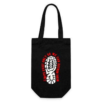 Limits Exist Only So We Can Outrun Them - Gift Bag for Bottles - black - Front