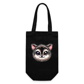 Niedlicher Pudu-hirsch Südamerika Cartoon-hirsch - Geschenkbeutel für Flaschen - Schwarz - Vorne