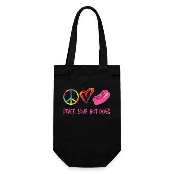 Hot Dog Adulte Tie Dye Peace Love - Sac à bouteille - noir - Devant