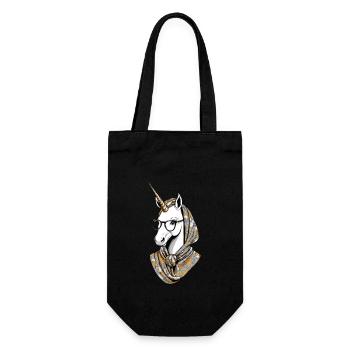 Licorne Maman Drôle Maman Fête des Mères Licornes - Sac à bouteille - noir - Devant