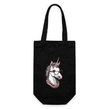 Fière maman licorne maman élégante - Sac à bouteille - noir - Devant