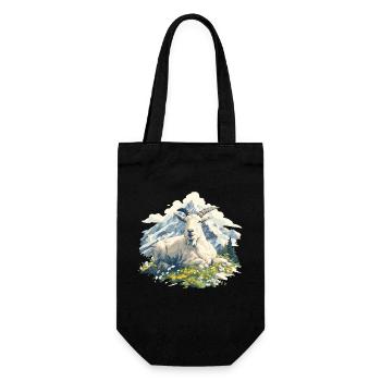 Alpine Goat Mountain Goats Mountain Goat - Gift Bag for Bottles - black - Front