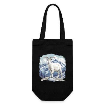 Alpine Goat Mountain Goats Mountain Goat - Gift Bag for Bottles - black - Front