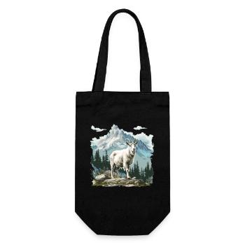 Alpine Goat Mountain Goats Mountain Goat - Gift Bag for Bottles - black - Front