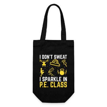 Physical Education Teacher PE Teachers School Spor - Gift Bag for Bottles - black - Front