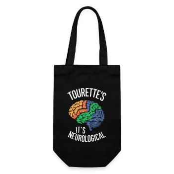Tourette-syndrom-bewusstsein Neurodiverse - Geschenkbeutel für Flaschen - Schwarz - Vorne