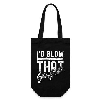 Clarinet Wind Instrument Clarinet player - Gift Bag for Bottles - black - Front