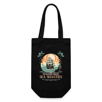Sailor Meme Pirate Ship Ocean Sailing - Gift Bag for Bottles - black - Front