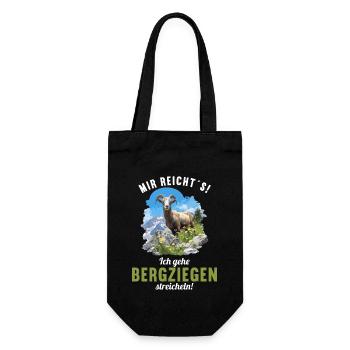 Alpine Goat Mountain Goats Mountain Goat - Gift Bag for Bottles - black - Front