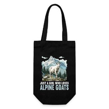 Alpine Goat Mountain Goats Mountain Goat - Gift Bag for Bottles - black - Front