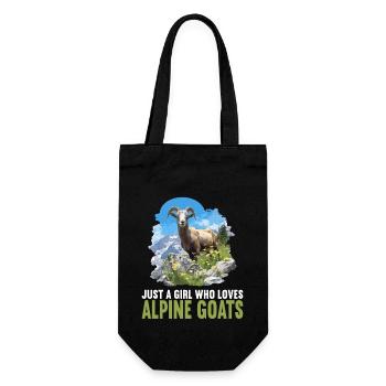 Alpine Goat Mountain Goats Mountain Goat - Gift Bag for Bottles - black - Front