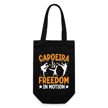 Capoeira is freedom in motion - Gift Bag for Bottles - black - Front