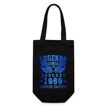Les légendes sont nées en Janvier 1969 Anniversaire - Sac à bouteille - noir - Devant