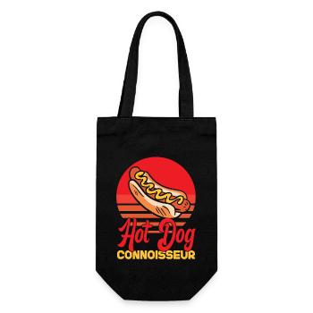 Hot Dog Adult Retro Hot Dog - Gift Bag for Bottles - black - Front