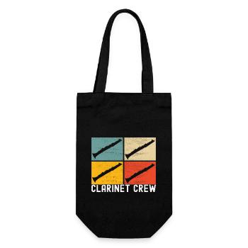 Clarinet Wind Instrument Clarinet player - Gift Bag for Bottles - black - Front