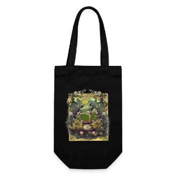 Frog Crown King Fairy Tale Kids Baby Animals - Gift Bag for Bottles - black - Front